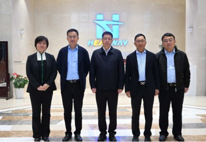 崂山区委书记张元升一行到KY开元游戏集团走访调研